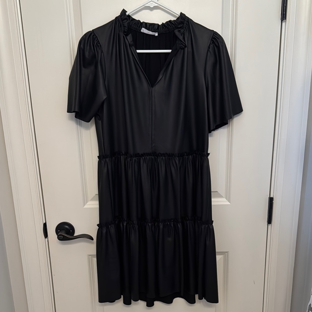 First Love Black Tiered Ruffled Sundress